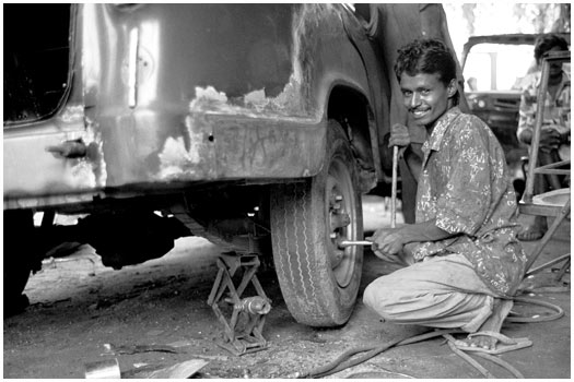 Repair shop Madurai, India