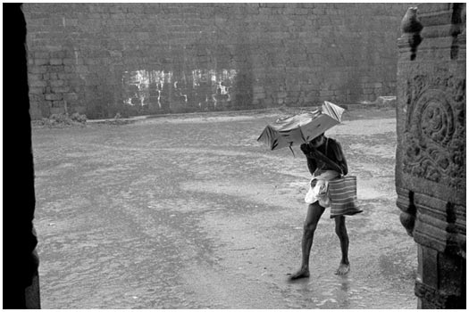 Shelter for the rain Mysore, Southern India