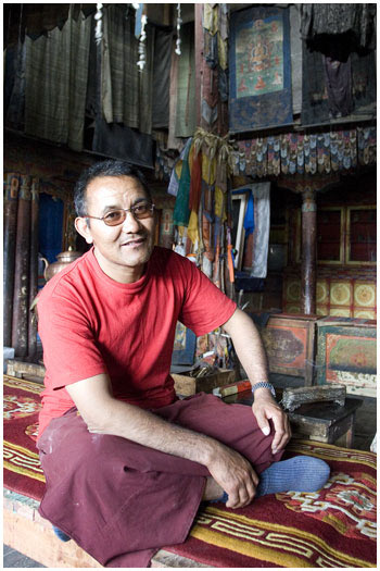 Head Lama Stok Monastery, Ladakh India