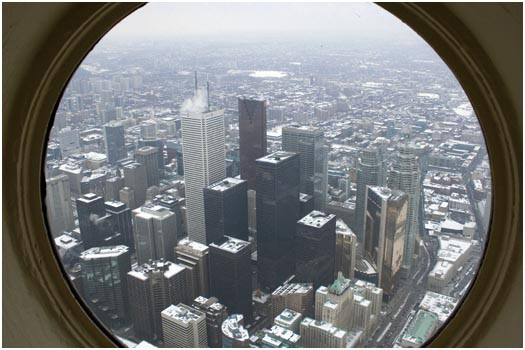 View from CN Tower Toronto, Canada