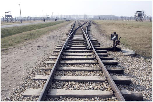 Railway into Auschwitz II, Auschwitz-Birkenau, Poland