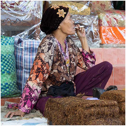  Tobacco seller Sumbawa, Indonesia